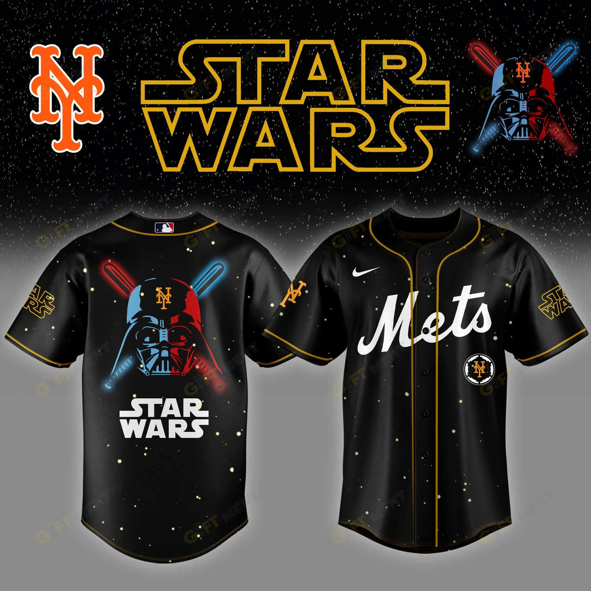 New York Mets MLB x StarWars Baseball Jersey