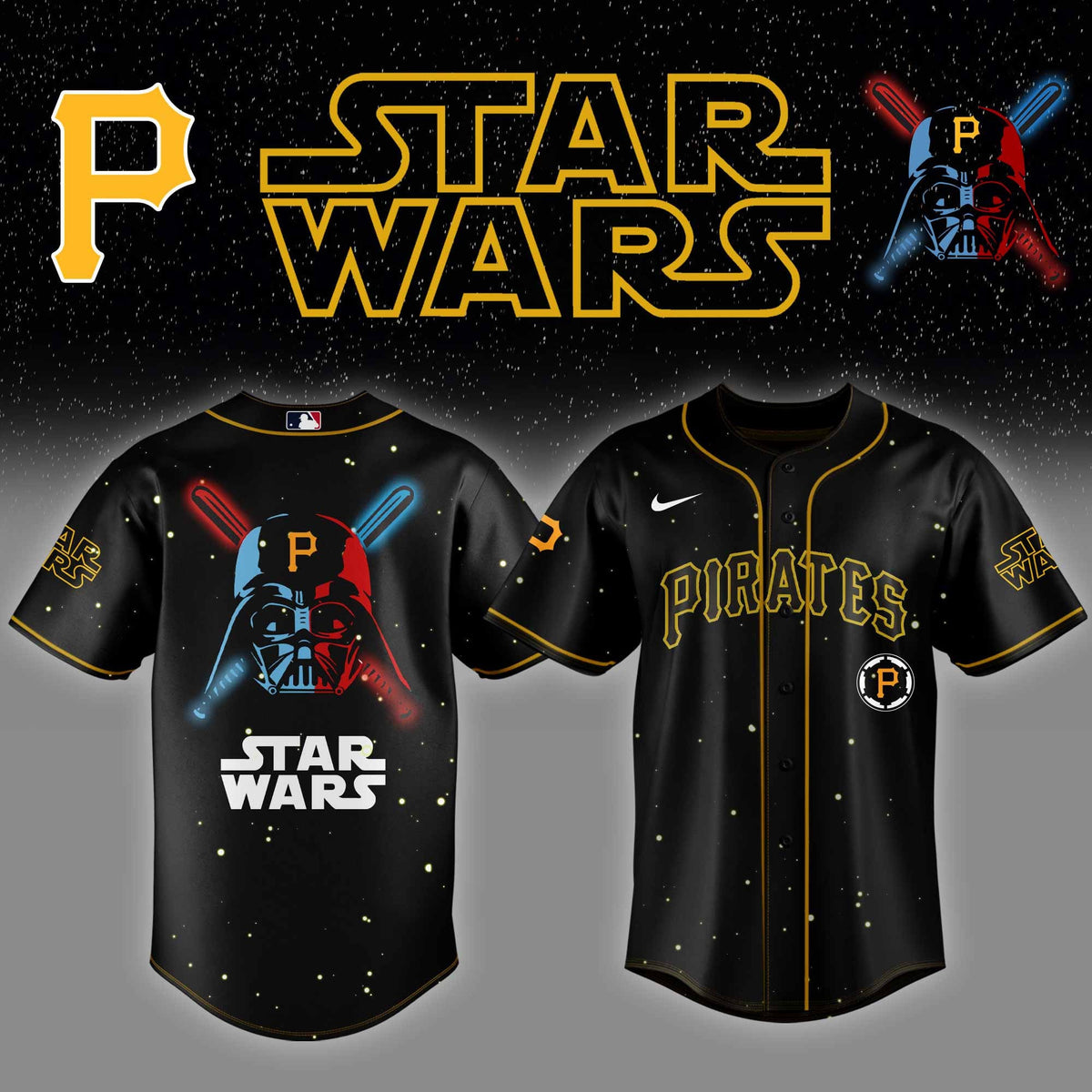 Pittsburgh Pirates MLB x StarWars Baseball Jersey