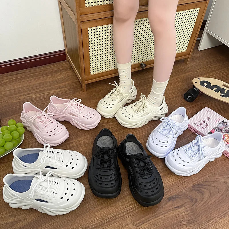 Cave shoes for women to wear in summer trendy beach shoes sandals for couples men to wade through water toe tips trendy slippers