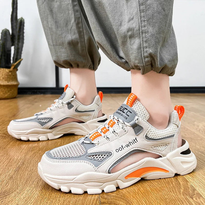 2026 New Summer Wear Hollowed-out Breathable Mesh Shoes Non-slip Wear-resistant Outdoor Leisure Sports Shoes Baotou Sandals