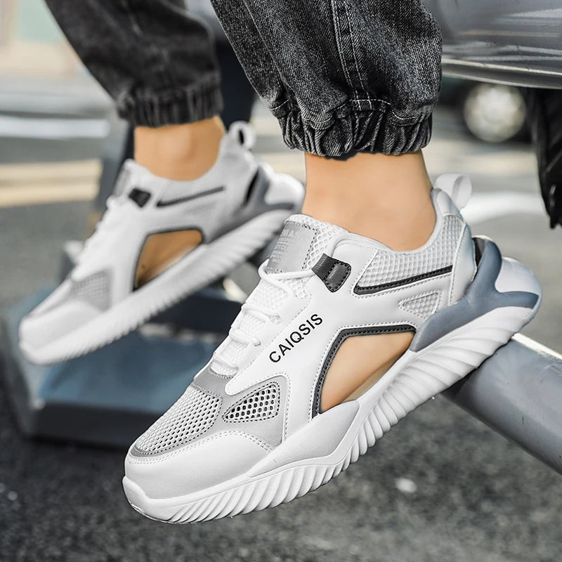 2026 New Summer Wear Hollowed-out Breathable Mesh Shoes Non-slip Wear-resistant Outdoor Leisure Sports Shoes Baotou Sandals